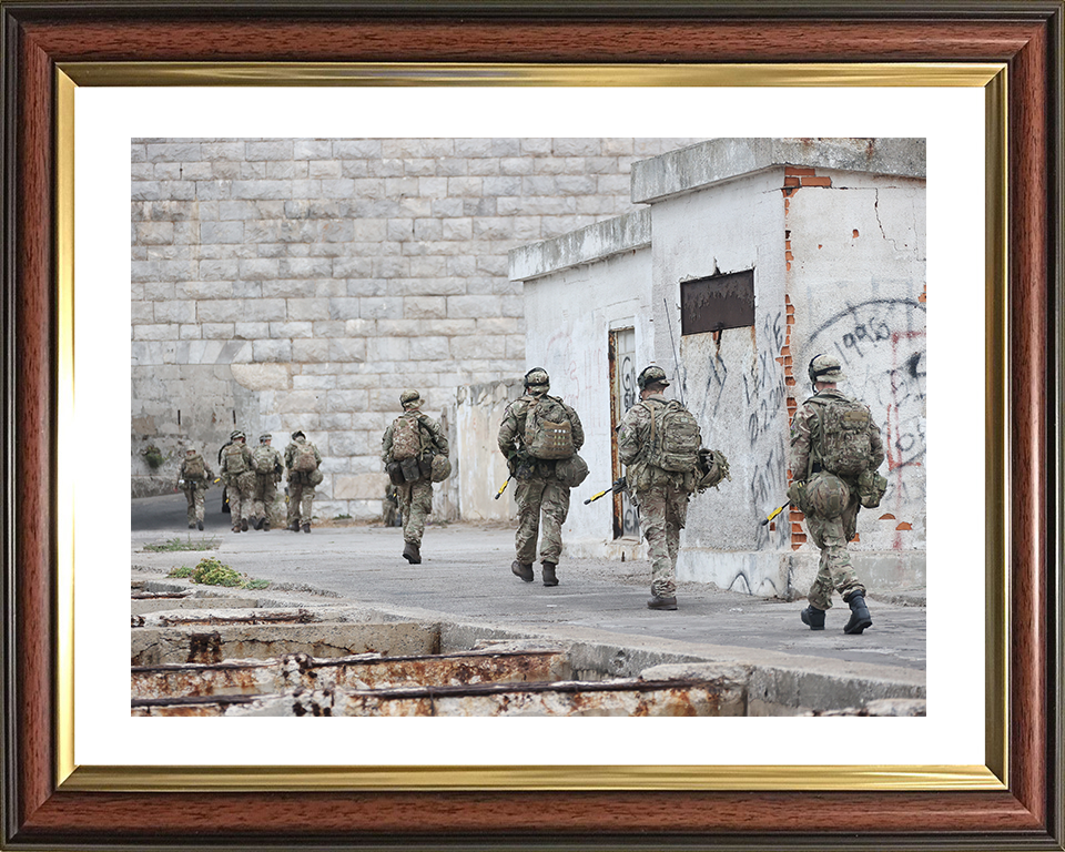 Royal Yeomanry Soldier on Exercise in Gibraltar Photo Print - British Army