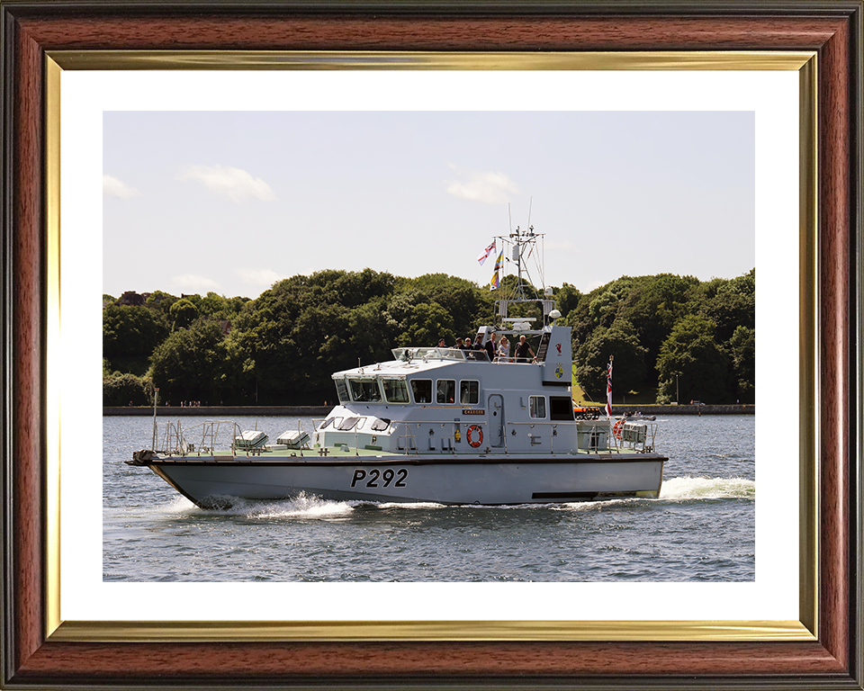 HMS Charger (P292) Photo Print - Entering Kiel Harbour 2022 - Royal Navy Archer Class Patrol Vessel Posters, Prints, & Visual Artwork Hampshire Prints 10 x 8 Classic Frame Yes