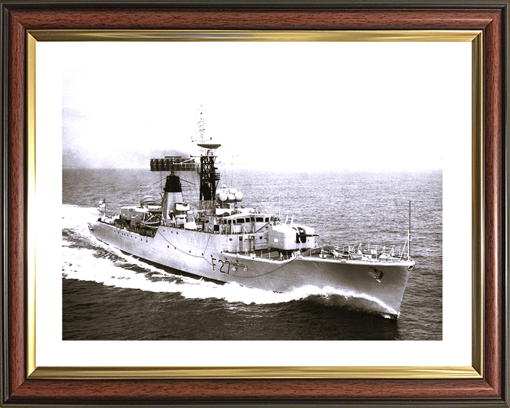 HMS Lynx (F27) Photo Print - Underway - Royal Navy Leopard Class Frigate Posters, Prints, & Visual Artwork Hampshire Prints 10 x 8 Classic Frame Yes