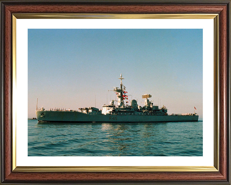 HMS Minerva F45 Royal Navy Leander class Frigate Photo Print or Framed Print - Hampshire Prints