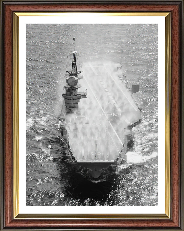 HMS Hermes R12 Royal Navy Centaur class Aircraft carrier Photo Print or Framed Print - Hampshire Prints