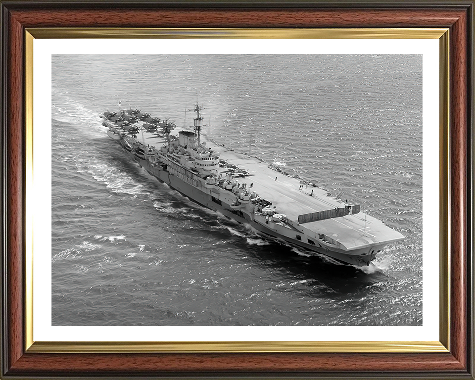 HMS Indefatigable R10 Royal Navy Implacable Class Aircraft Carrier Photo Print or Framed Print - Hampshire Prints