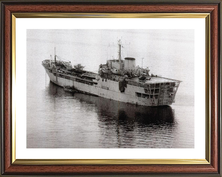 RFA Sir Lancelot (L3029) Photo Print - Port Quarter View - Royal Fleet Auxiliary Round Table Class Ship Hampshire Prints 10 x 8 Classic Frame Yes
