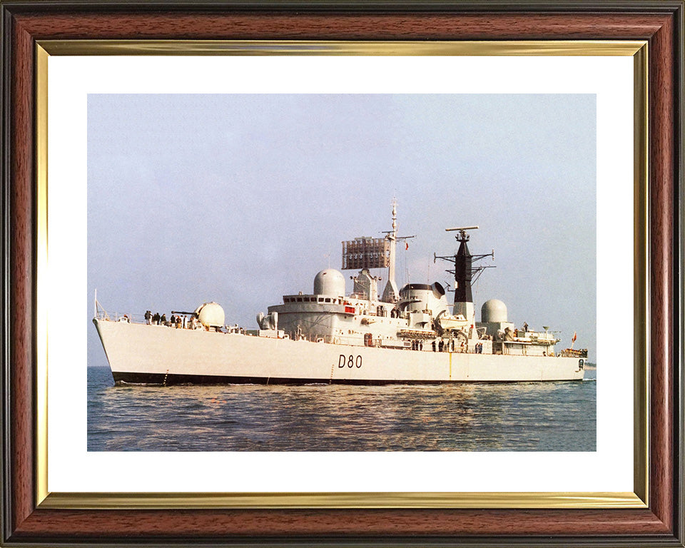 HMS Sheffield D80 Royal Navy Type 42 destroyer Photo Print or Framed Print - Hampshire Prints