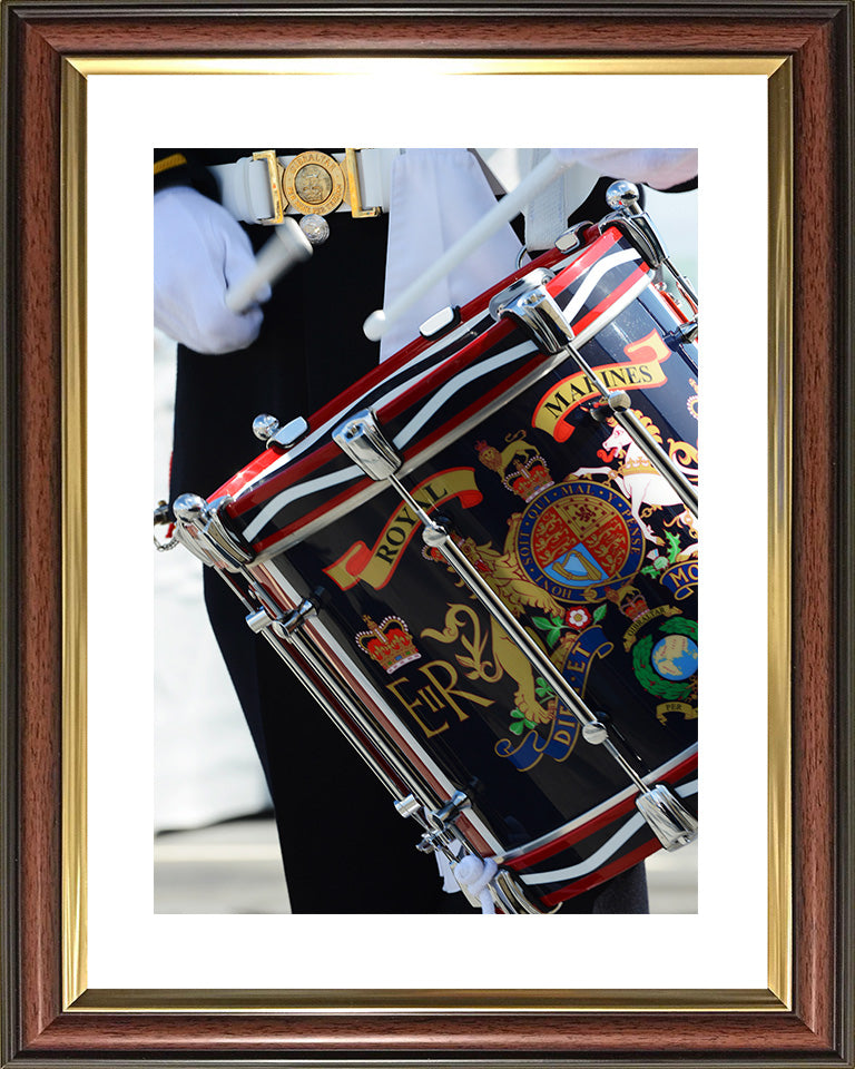 The Drum of a Royal marines band service drummer Photo Print or Framed Photo Print Hampshire Prints 10 x 8 Classic Frame Yes