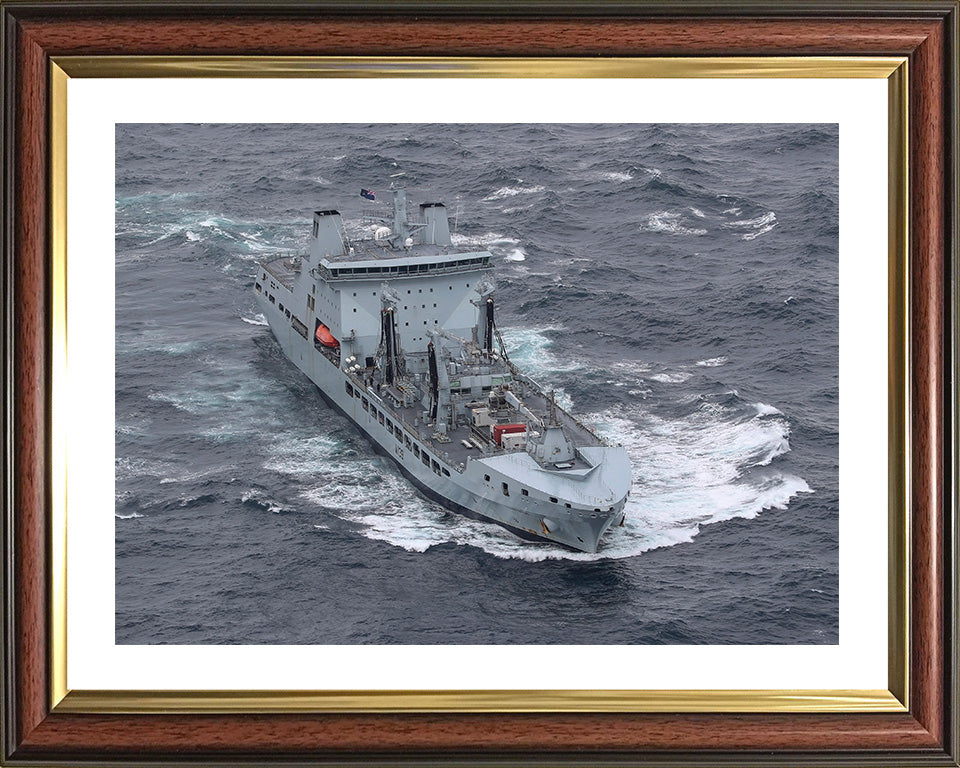 RFA Tideforce (A139) Photo Print - At Sea - Royal Fleet Auxiliary Tide Class Tanker Hampshire Prints 10 x 8 Classic Frame Yes