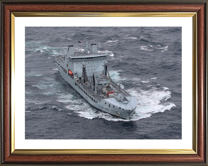 RFA Tideforce (A139) Photo Print - At Sea - Royal Fleet Auxiliary Tide Class Tanker Hampshire Prints 10 x 8 Classic Frame Yes