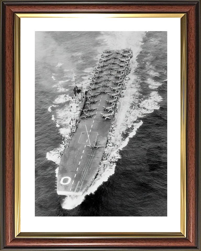 HMS Ocean R68 Royal Navy Colossus class aircraft carrier Photo Print or Framed Print - Hampshire Prints