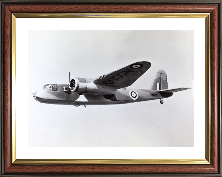 RAF Blackburn Botha B.26 in Flight Photo Print - Royal Air Force Aircraft Posters, Prints, & Visual Artwork Hampshire Prints 10 x 8 Classic Frame Yes