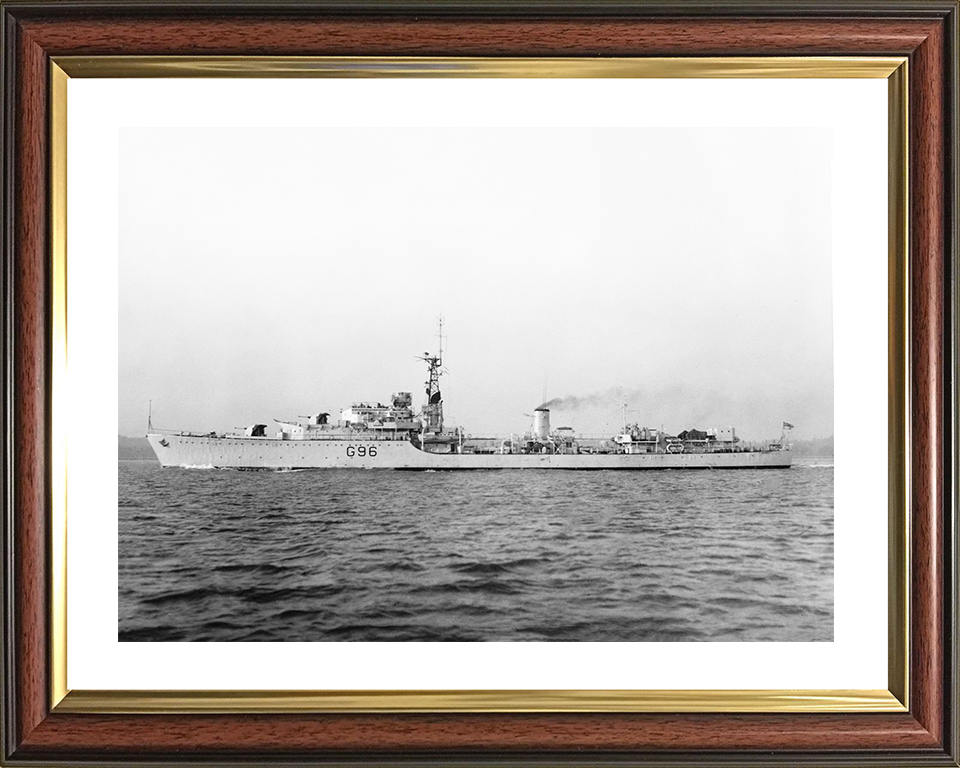 HMS Crossbow (G96) Royal Navy Weapon Class Destroyer Low Port Beam View Photo Print Wall Art Decor Posters, Prints, & Visual Artwork Hampshire Prints 10 x 8 Classic Frame Yes