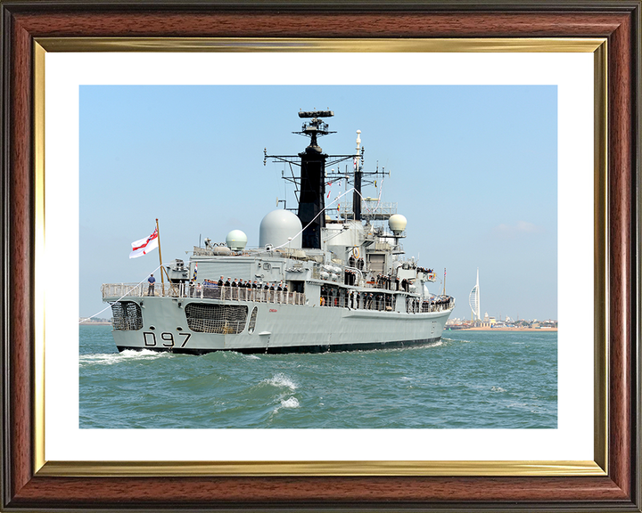 HMS Edinburgh (D97) Royal Navy Type 42 Destroyer Paying Off Photo Print Wall Art Decor Posters, Prints, & Visual Artwork Hampshire Prints 10 x 8 Classic Frame Yes