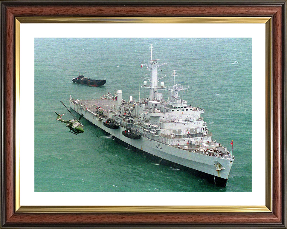 HMS Fearless (L10) Photo Print - From Above 2001 - Royal Navy Fearless Class Landing Platform Dock