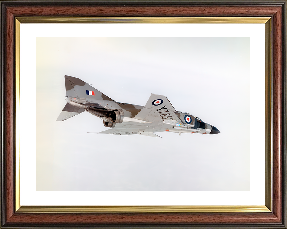 McDonnell F-4K Phantom in flight Photo Print - Royal Navy Aircraft Posters, Prints, & Visual Artwork Hampshire Prints 10 x 8 Classic Frame Yes