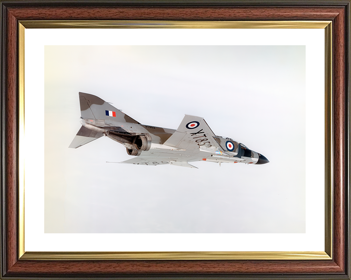 McDonnell F-4K Phantom in flight Photo Print - Royal Navy Aircraft Posters, Prints, & Visual Artwork Hampshire Prints 10 x 8 Classic Frame Yes