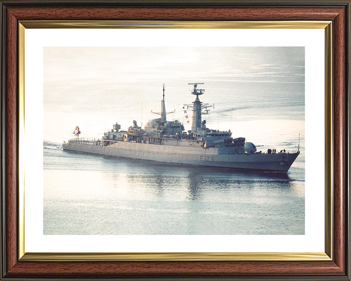 HMS Arrow (F173) Royal Navy Type 21 Frigate High Starboard View Photo Print Wall Art Decor Posters, Prints, & Visual Artwork Hampshire Prints 10 x 8 Classic Frame Yes