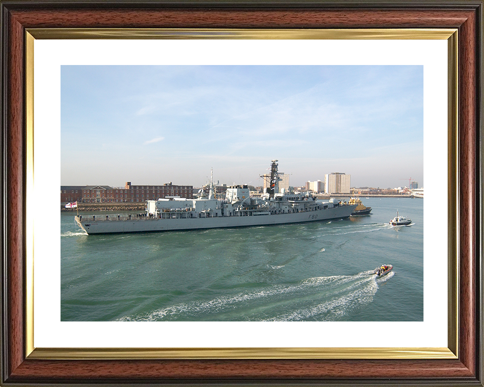 HMS Grafton (F80) Photo Print - Paying Off 2006 - Royal Navy Type 23 Frigate Posters, Prints, & Visual Artwork Hampshire Prints 10 x 8 Classic Frame Yes