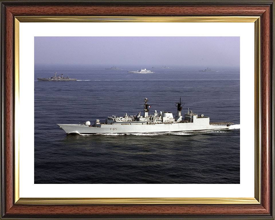 HMS Cumberland (F85) Photo Print - At sea 2000 - Royal Navy Type 22 Frigate