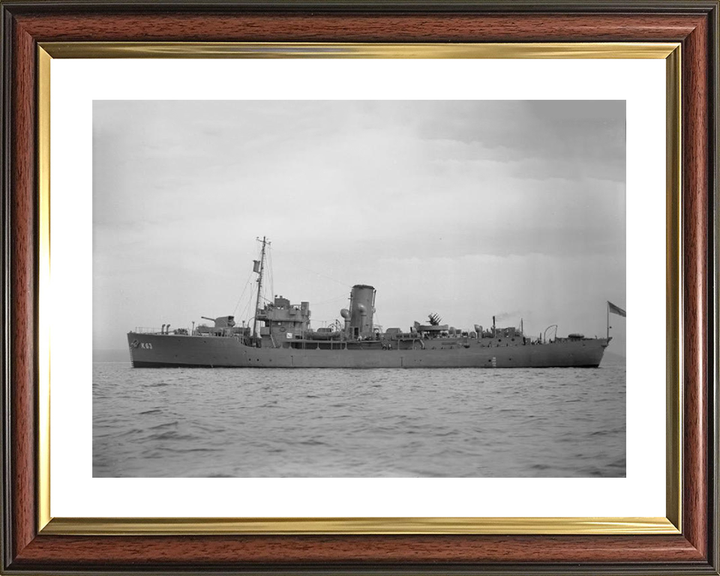 HMS Picotee K63 Royal Navy Flower class corvette Photo Print or Framed Print - Hampshire Prints