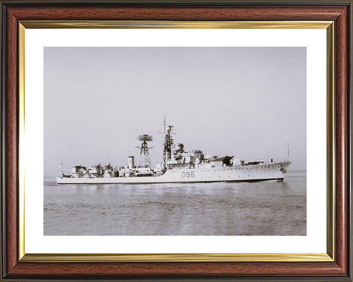 HMS Crossbow (G96) Royal Navy Weapon Class Destroyer Starboard Bow View Photo Print Wall Art Decor Posters, Prints, & Visual Artwork Hampshire Prints 10 x 8 Classic Frame Yes