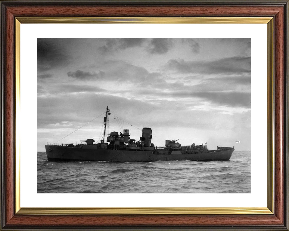 HMS Myosotis K65 Royal Navy Flower class corvette Photo Print or Framed Print - Hampshire Prints