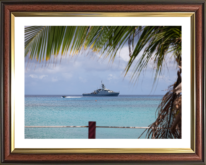 HMS Trent (P224) Photo Print - Cayman Islands - Royal Navy River Class Patrol Vessel Hampshire Prints 10 x 8 Classic Frame Yes