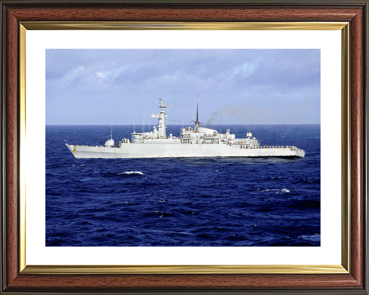 HMS Ambuscade (F172) Royal Navy Type 21 Frigate Underway Photo Print Wall Art Naval Decor Posters, Prints, & Visual Artwork Hampshire Prints 10 x 8 Classic Frame Yes