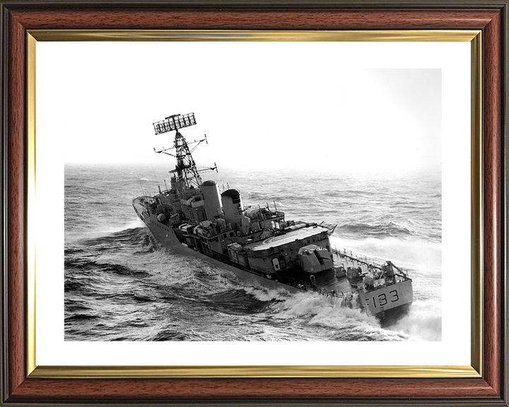 HMS Tartar (F133) Photo Print - At Sea 1970 - Royal Navy Tribal Class Frigate