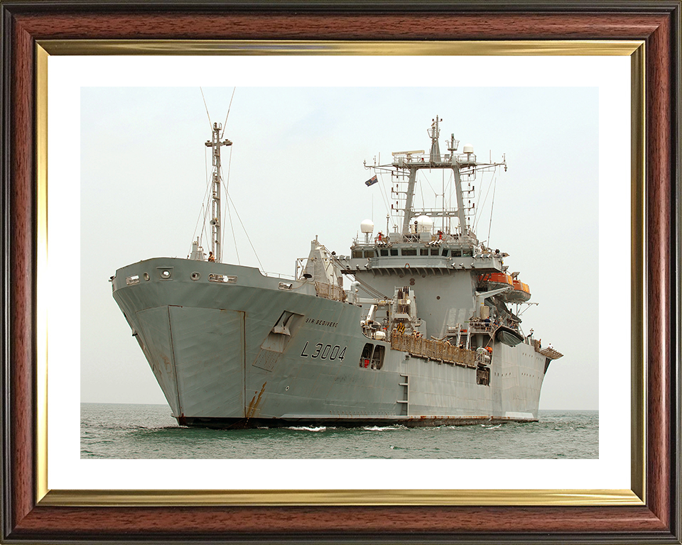 RFA Sir Bedivere (L3004) Photo Print - Arabian Gulf 2007 - Royal Fleet Auxiliary Round Table Class Ship Posters, Prints, & Visual Artwork Hampshire Prints 10 x 8 Classic Frame Yes