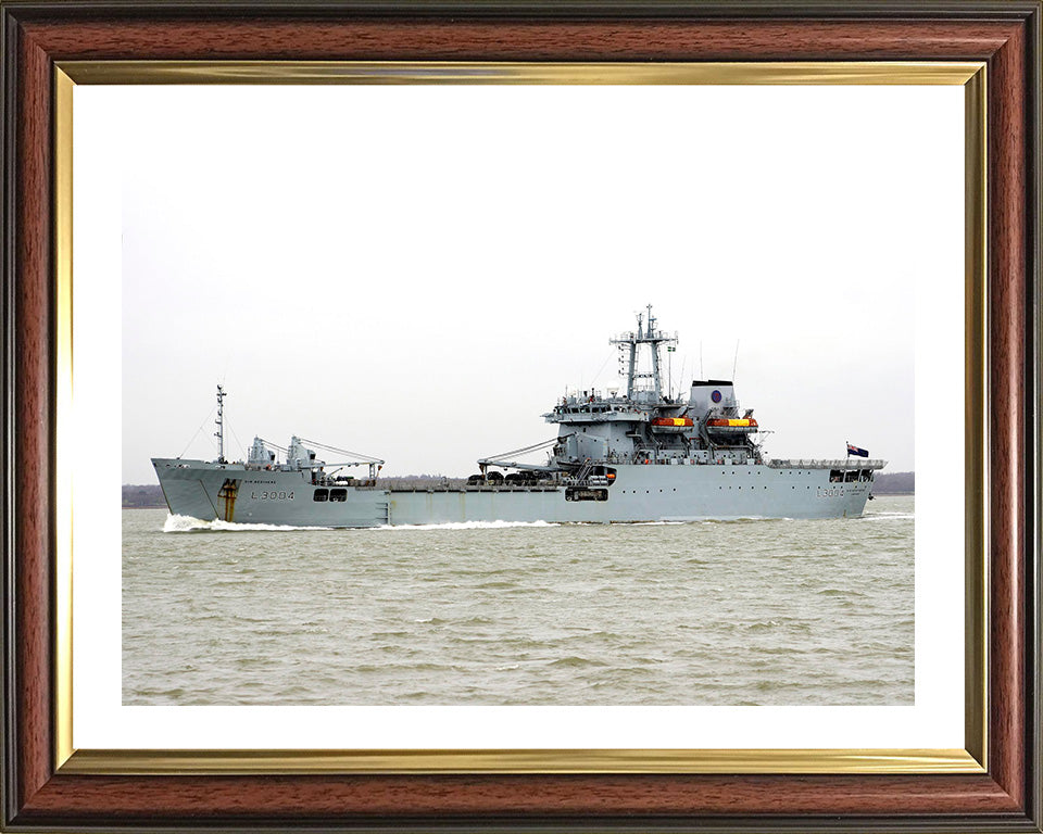 RFA Sir Bedivere (L3004) Photo Print - Port Beam View - Royal Fleet Auxiliary Round Table Class Ship Hampshire Prints 10 x 8 Classic Frame Yes