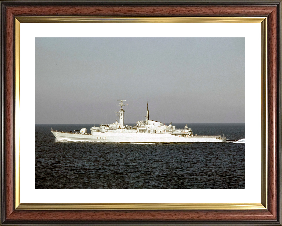 HMS Arrow (F173) Royal Navy Type 21 Frigate Port Beam View Photo Print Wall Art Decor Posters, Prints, & Visual Artwork Hampshire Prints 10 x 8 Classic Frame Yes