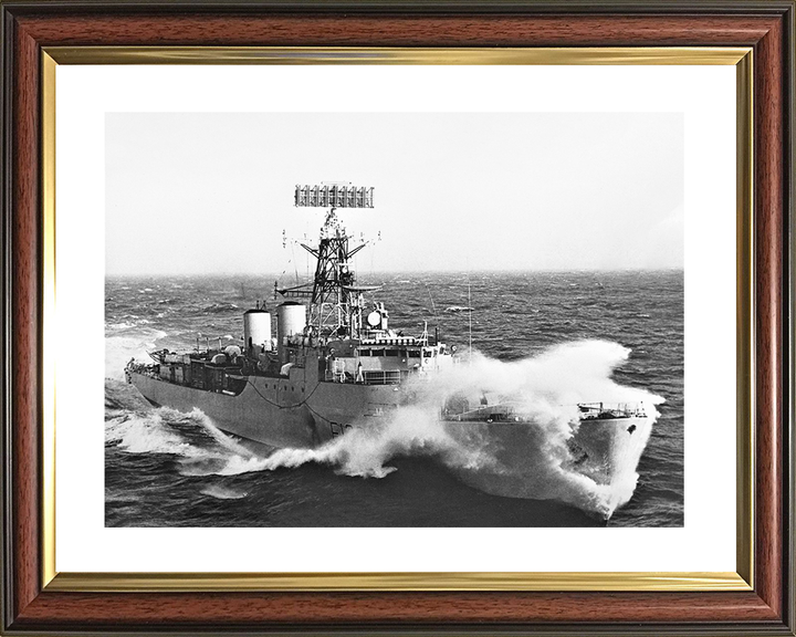 HMS Tartar (F133) Photo Print - In Heavy Seas - Royal Navy Tribal Class Frigate Posters, Prints, & Visual Artwork Hampshire Prints 10 x 8 Classic Frame Yes