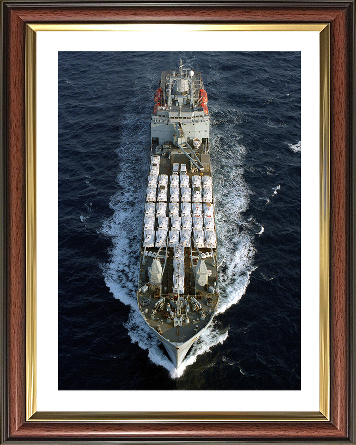 RFA Sir Tristram (L3505) Photo Print - Bow View - Royal Fleet Auxiliary Round Table Class Ship Posters, Prints, & Visual Artwork Hampshire Prints 10 x 8 Classic Frame Yes