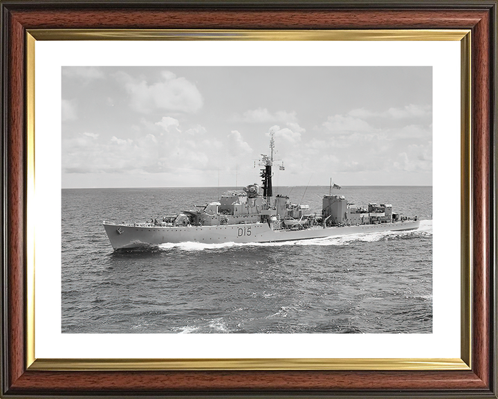 HMS Cavendish (D15) Royal Navy C Class Destroyer Underway Photo Print Wall Art Decor Posters, Prints, & Visual Artwork Hampshire Prints 10 x 8 Classic Frame Yes