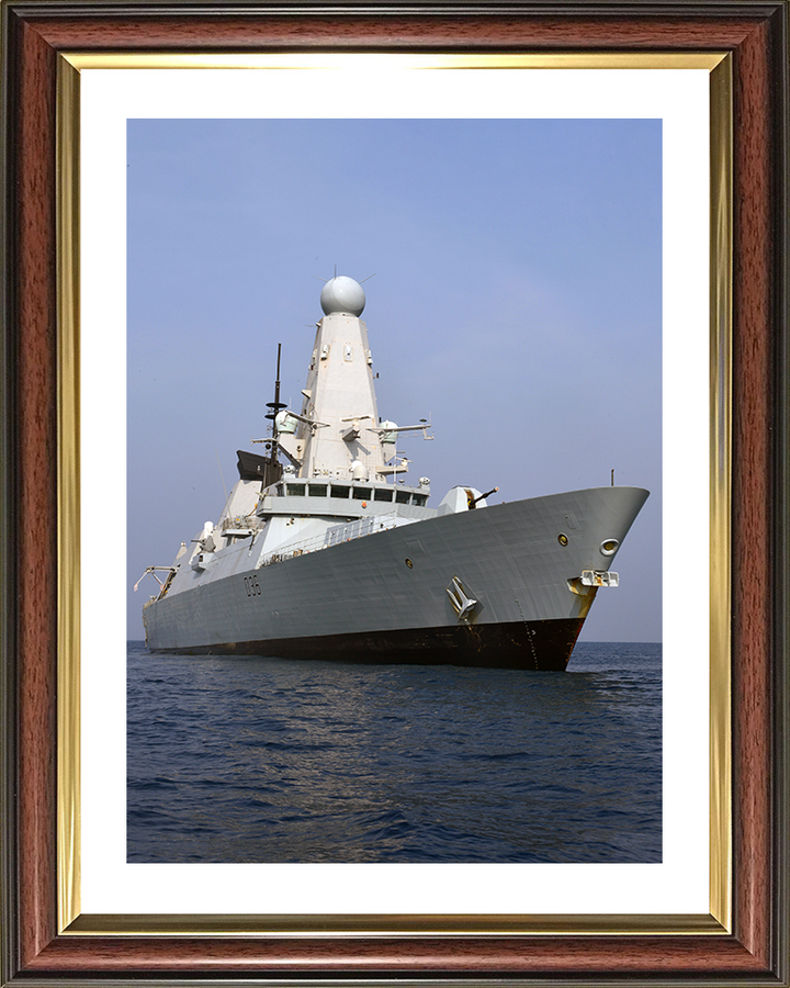 HMS Defender (D36) Photo Print - Op KIPION 2016 - Royal Navy Type 45 Destroyer Posters, Prints, & Visual Artwork Hampshire Prints 10 x 8 Classic Frame Yes