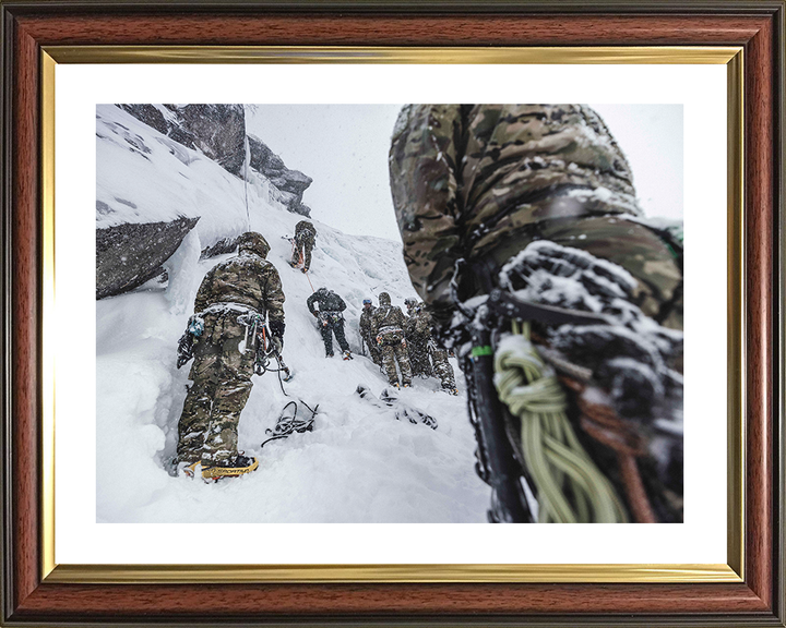 Royal Marines Commando Ice Climbing in Norway 2025 Photo Print - Mountain Leaders Course