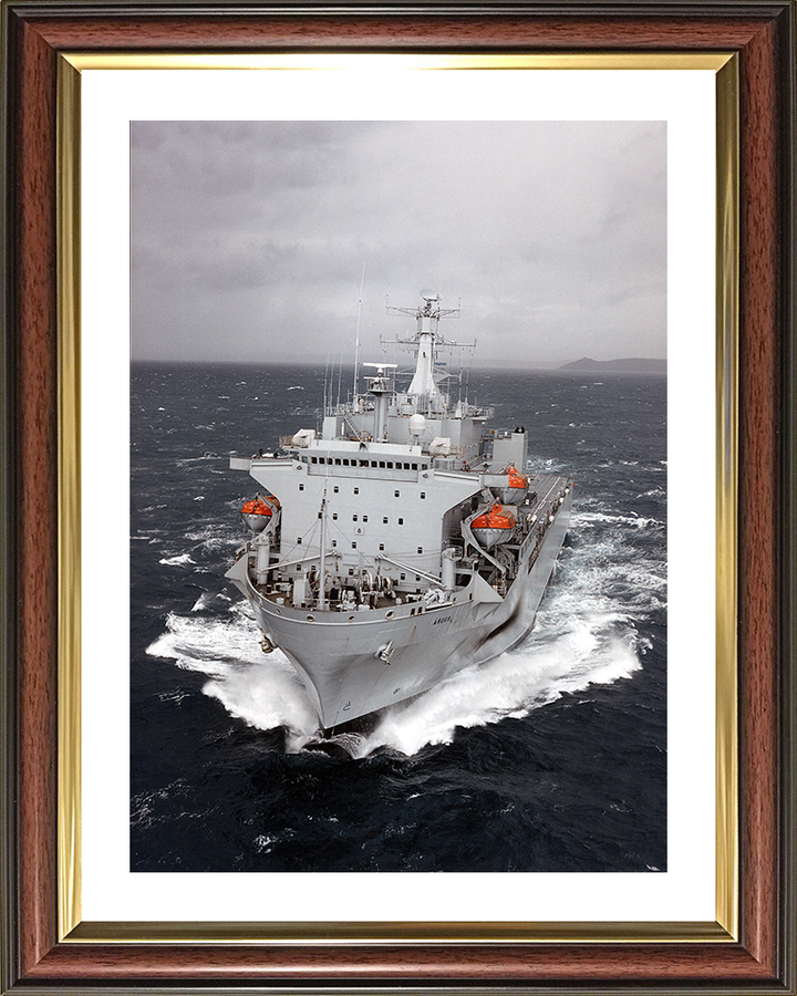 RFA Argus (A135) Photo Print - At Sea 2009 - Royal Fleet Auxiliary Casualty Class Ship Posters, Prints, & Visual Artwork Hampshire Prints 10 x 8 Classic Frame Yes