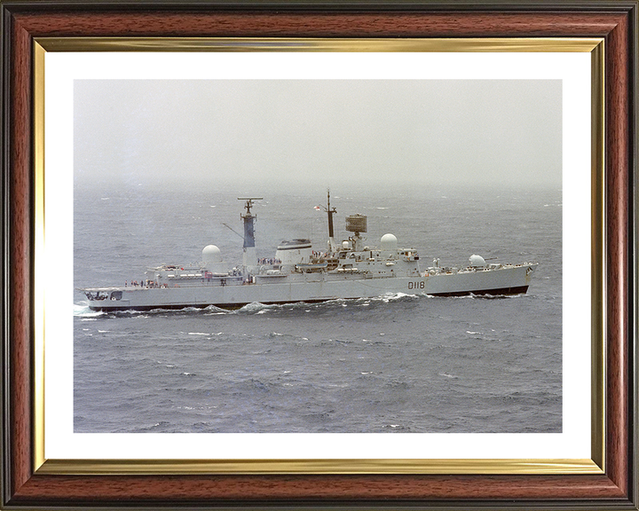HMS Coventry (D118) Photo Print - At Sea 1982 - Royal Navy Type 42 Destroyer Hampshire Prints 10 x 8 Classic Frame Yes