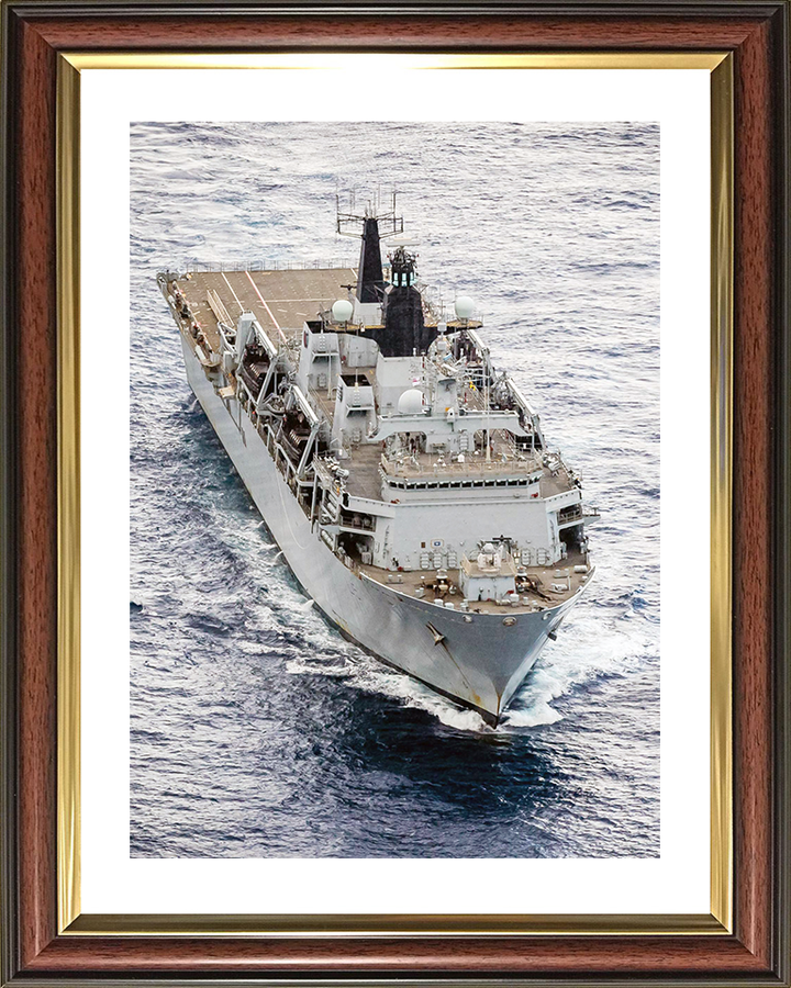 HMS Bulwark (L15) Royal Navy Albion Class Amphibious Ship High Starboard Bow View Photo Print Wall Art Decor Posters, Prints, & Visual Artwork Hampshire Prints 10 x 8 Silver Frame Yes