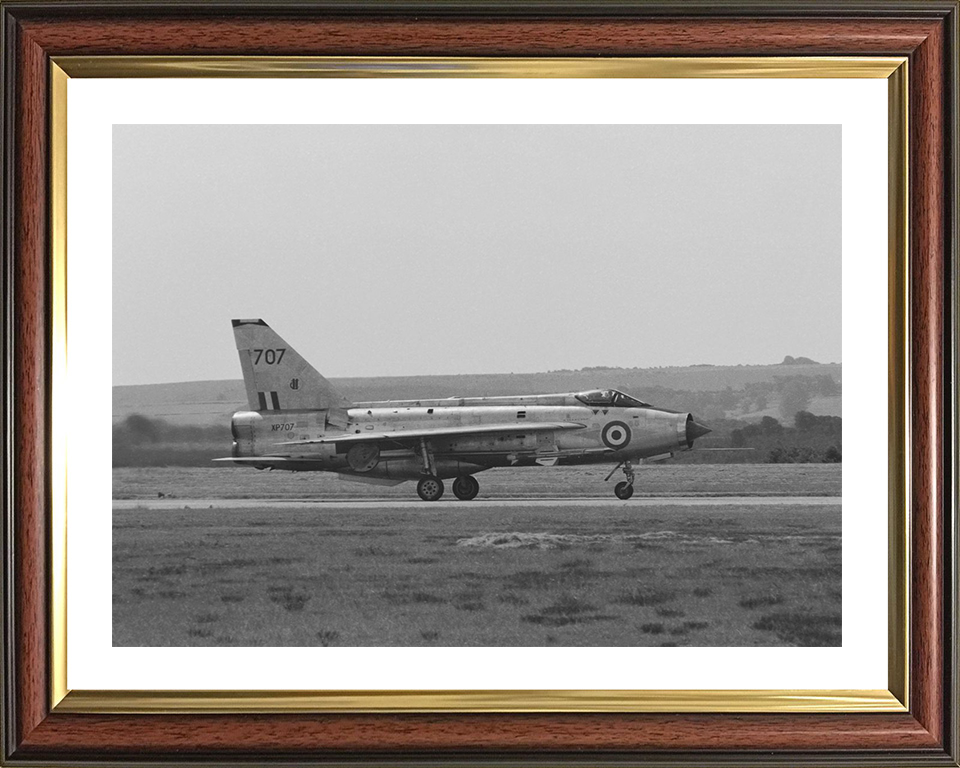 RAF English Electric Lightning Jet Take off Photo Print - Royal Air Force Aircraft Hampshire Prints 10 x 8 Classic Frame Yes