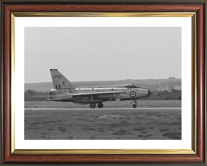 RAF English Electric Lightning Jet Take off Photo Print - Royal Air Force Aircraft Hampshire Prints 10 x 8 Classic Frame Yes