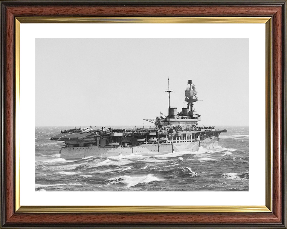 HMS Eagle (94) Royal Navy Eagle Class Aircraft Carrier Underway Photo Print Wall Art Decor Posters, Prints, & Visual Artwork Hampshire Prints 10 x 8 Classic Frame Yes