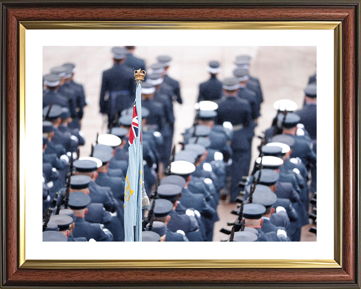 RAF Contingent Marching in London 2023 Photo Print - Royal Air Force Posters, Prints, & Visual Artwork Hampshire Prints 10 x 8 Classic Frame Yes
