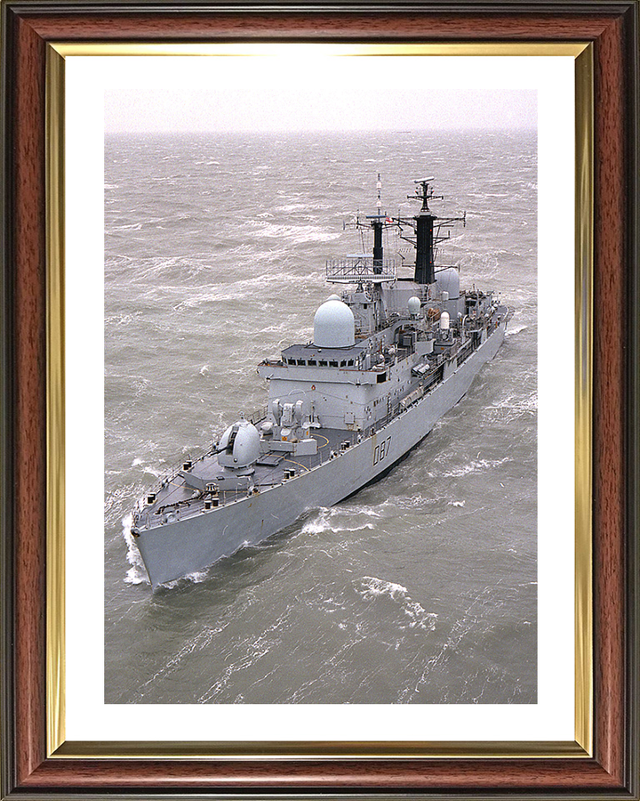 HMS Newcastle (D87) Photo Print - At Sea 1999 - Royal Navy Type 42 Destroyer