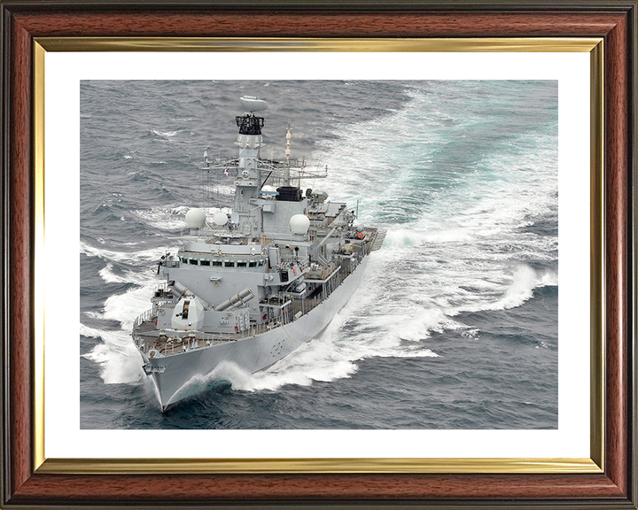 HMS Argyll (F231) Photo Print - Underway 2014 - Royal Navy Type 23 Frigate Posters, Prints, & Visual Artwork Hampshire Prints 10 x 8 Classic Frame Yes