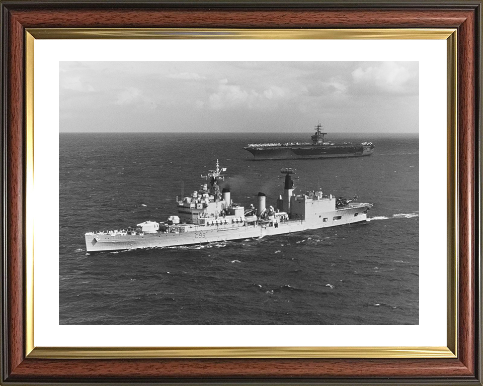 HMS Blake (C99) Photo Print - At Sea 1975 - Royal Navy Tiger Class Light Cruiser