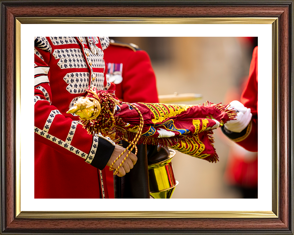 Coldstream Guards colour is unveiled Photo Print - British Army Hampshire Prints 10 x 8 Classic Frame Yes