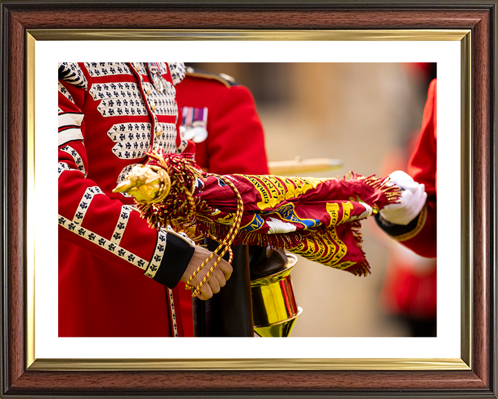 Coldstream Guards colour is unveiled Photo Print - British Army Hampshire Prints 10 x 8 Classic Frame Yes