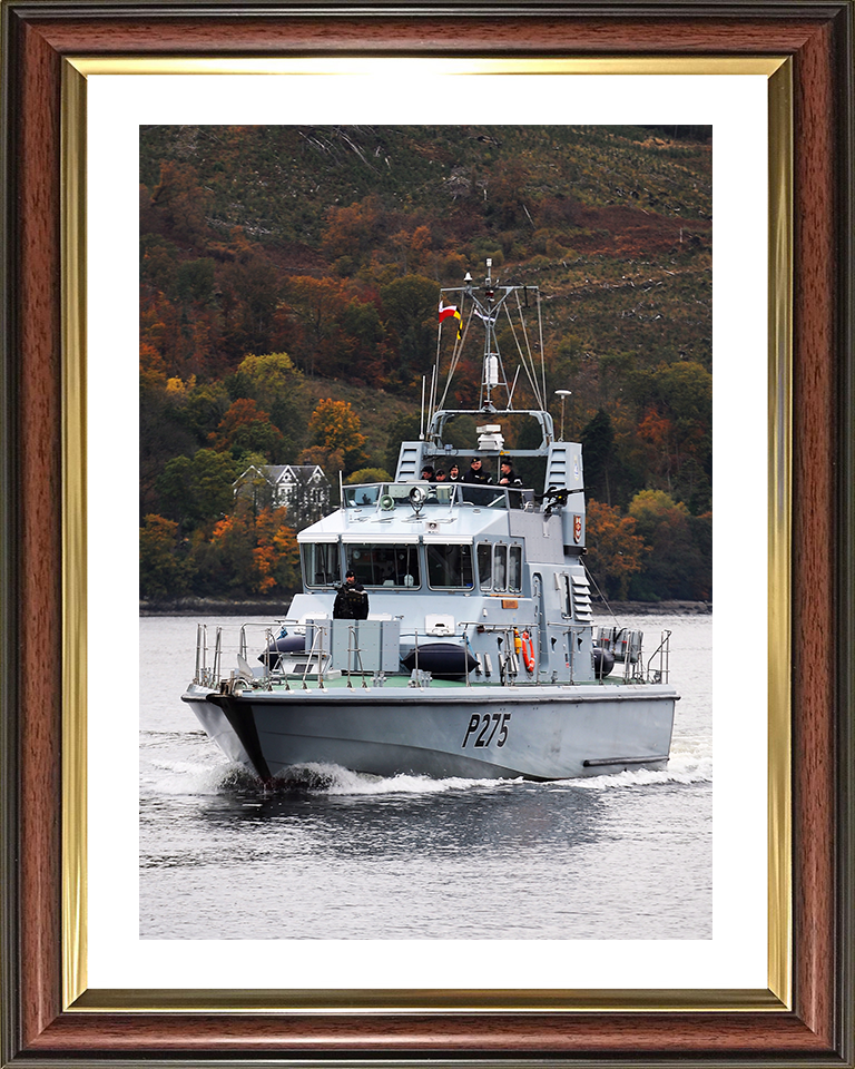 HMS Raider (P275) Photo Print - At Sea 2012 - Royal Navy Archer Class P2000 Patrol Vessel Hampshire Prints 10 x 8 Classic Frame Yes