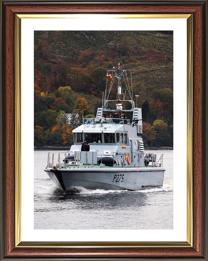 HMS Raider (P275) Photo Print - At Sea 2012 - Royal Navy Archer Class P2000 Patrol Vessel Hampshire Prints 10 x 8 Classic Frame Yes