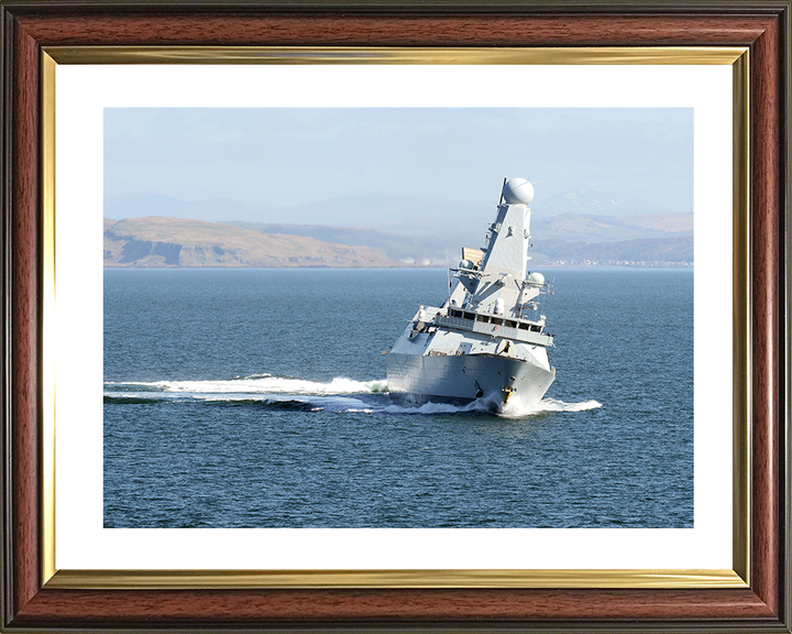 HMS Diamond (D34) Royal Navy Type 45 Destroyer Exercise Joint Warrior 2013 Photo Print Wall Art Decor Posters, Prints, & Visual Artwork Hampshire Prints 10 x 8 Classic Frame Yes